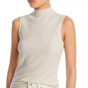 AG The Edie Sleeveless Turtleneck Top | Tan | Medium